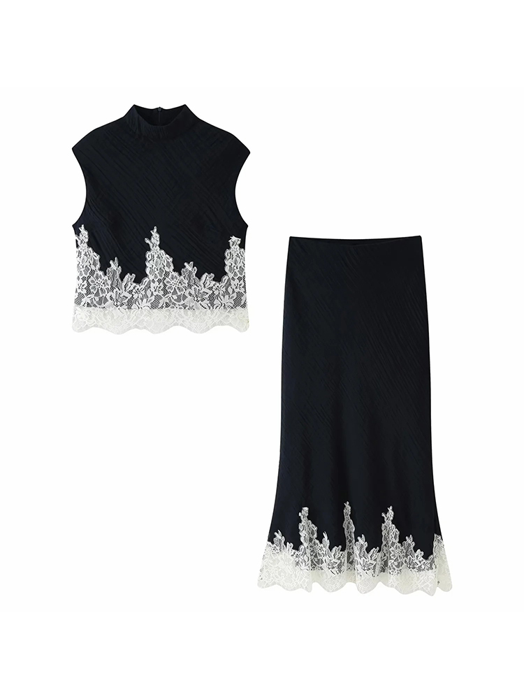 Conjunto de falda y top de dos - Midi Skirt Floral reseña y precio